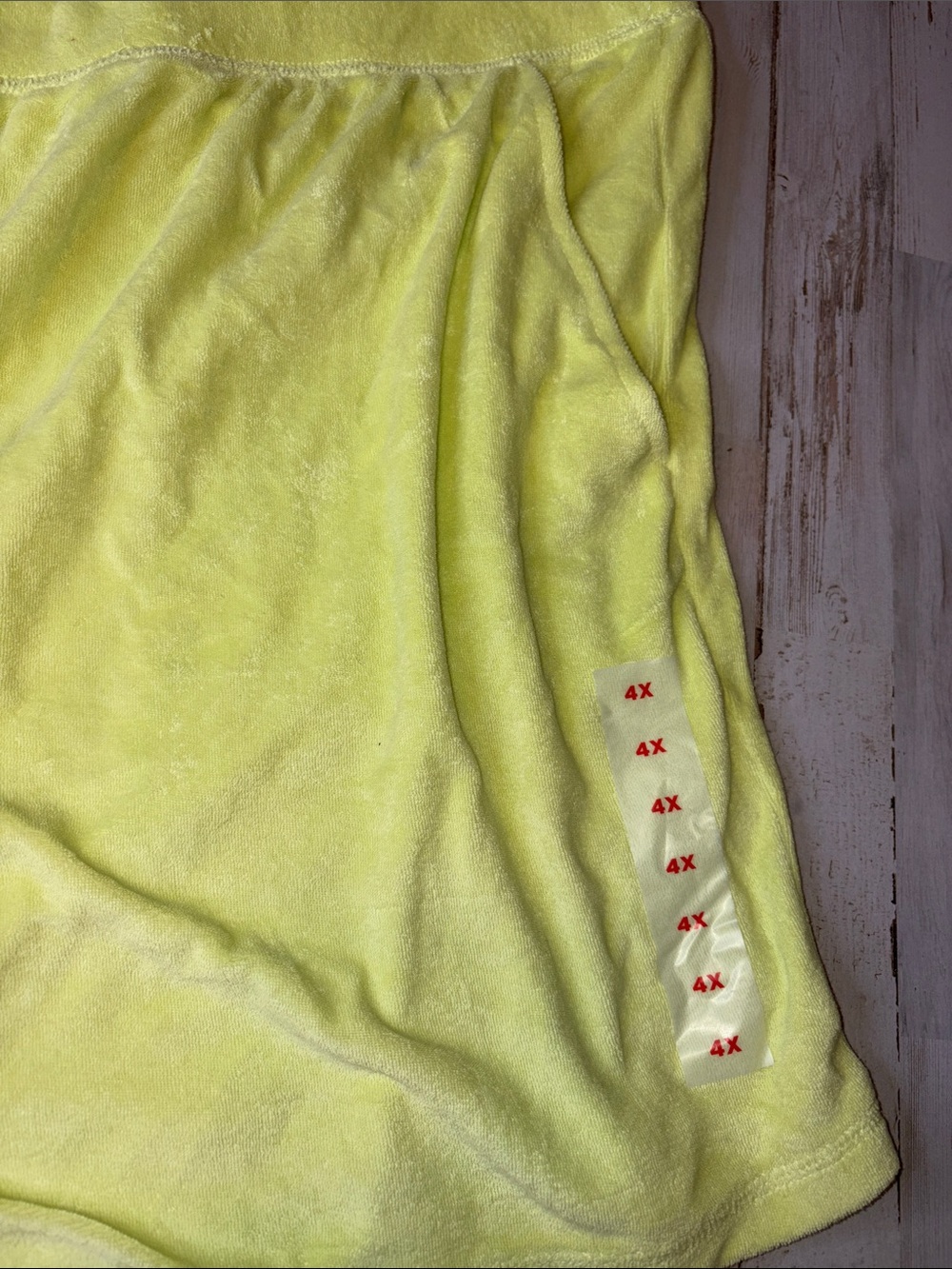 Old Navy Terry cloth,Neon Yellow Athletic Lounge Shorts plus size 4X - Picture 3 of 12